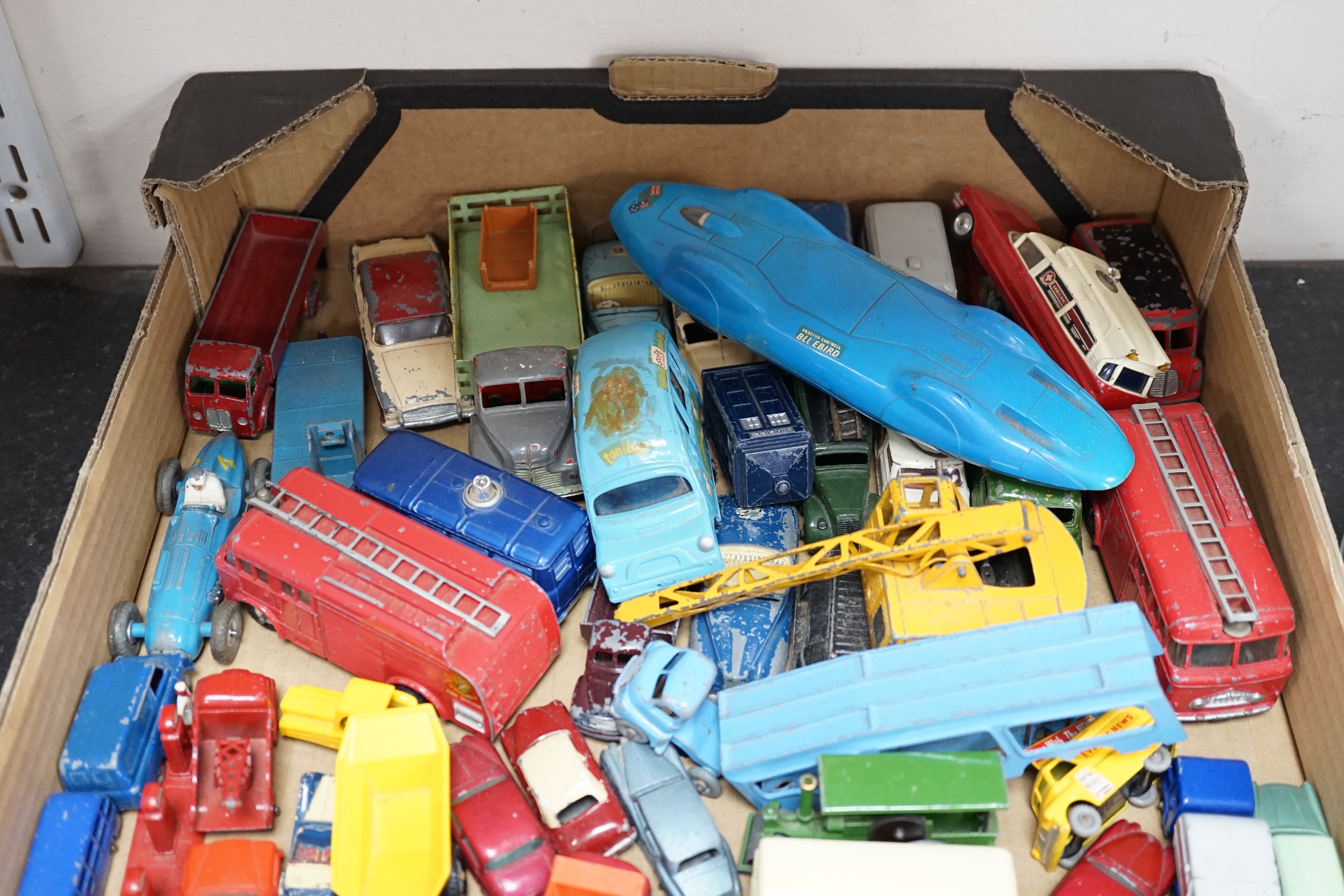 A collection of mainly 1960s diecast vehicles, including twenty-two Husky vehicles, Matchbox Series, Corgi Toys and Dinky Toys (100+ vehicles)